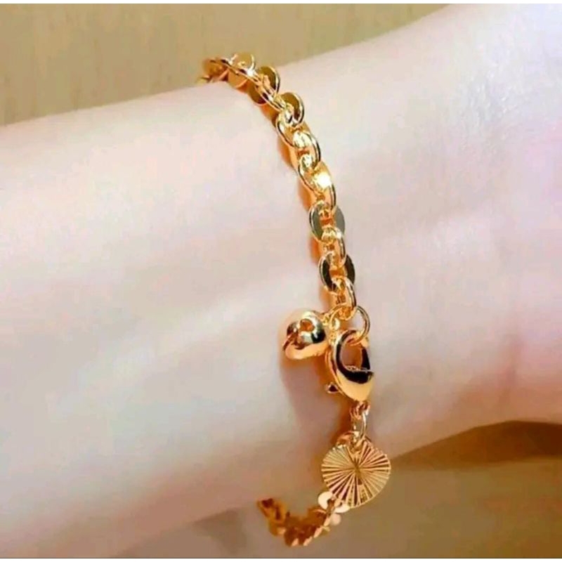 gelang xuping emas rantai nori polos simple perak silver
