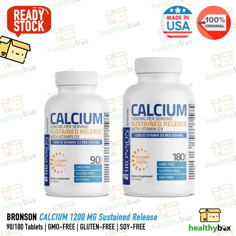 BRONSON Calcium 1200 MG + Vitamin D & Magnesium