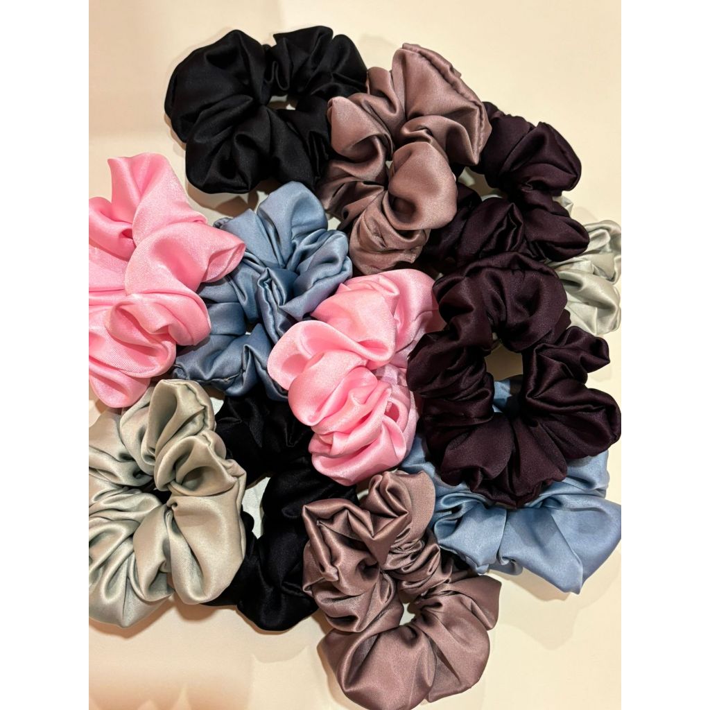 PAKET SCRUNCHIE 50 PCS / SOUVENIR SCRUNCHIE / IKAT RAMBUT / SCRUNCHIE MINI