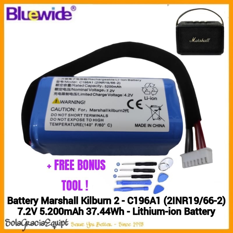 Batre / Baterai / Battery Marshall Kilburn 2 - 7.4Vdc 5.200mAh 38.48Wh