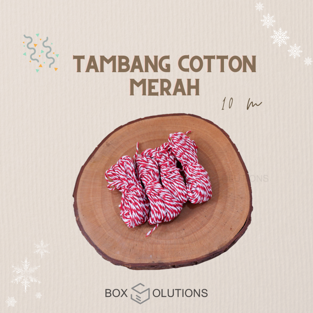 

tali tambang cotton merah - 10 mtr / ikat