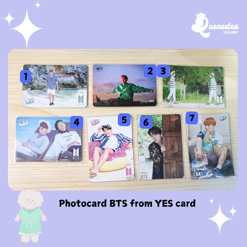 PHOTOCARD BTS FROM YES CARD