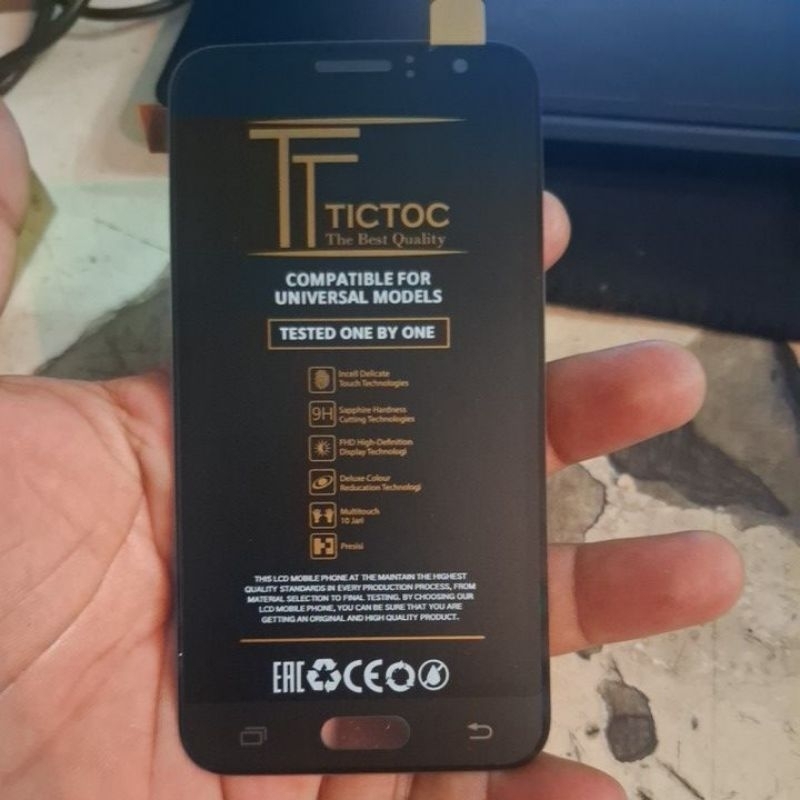 LCD SAMSUNG J1 2016/ J120 BLACK CONTRAS ORI TICTOC