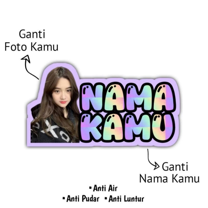 

Stiker Foto Nama Kamu Bebas Reques Foto Nama Kamu