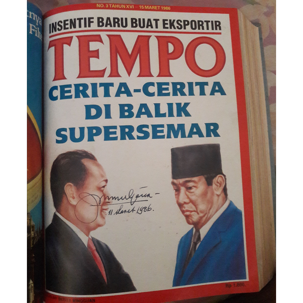 MAJALAH TEMPO LAMA EDISI BUNDEL TAHUN 1986