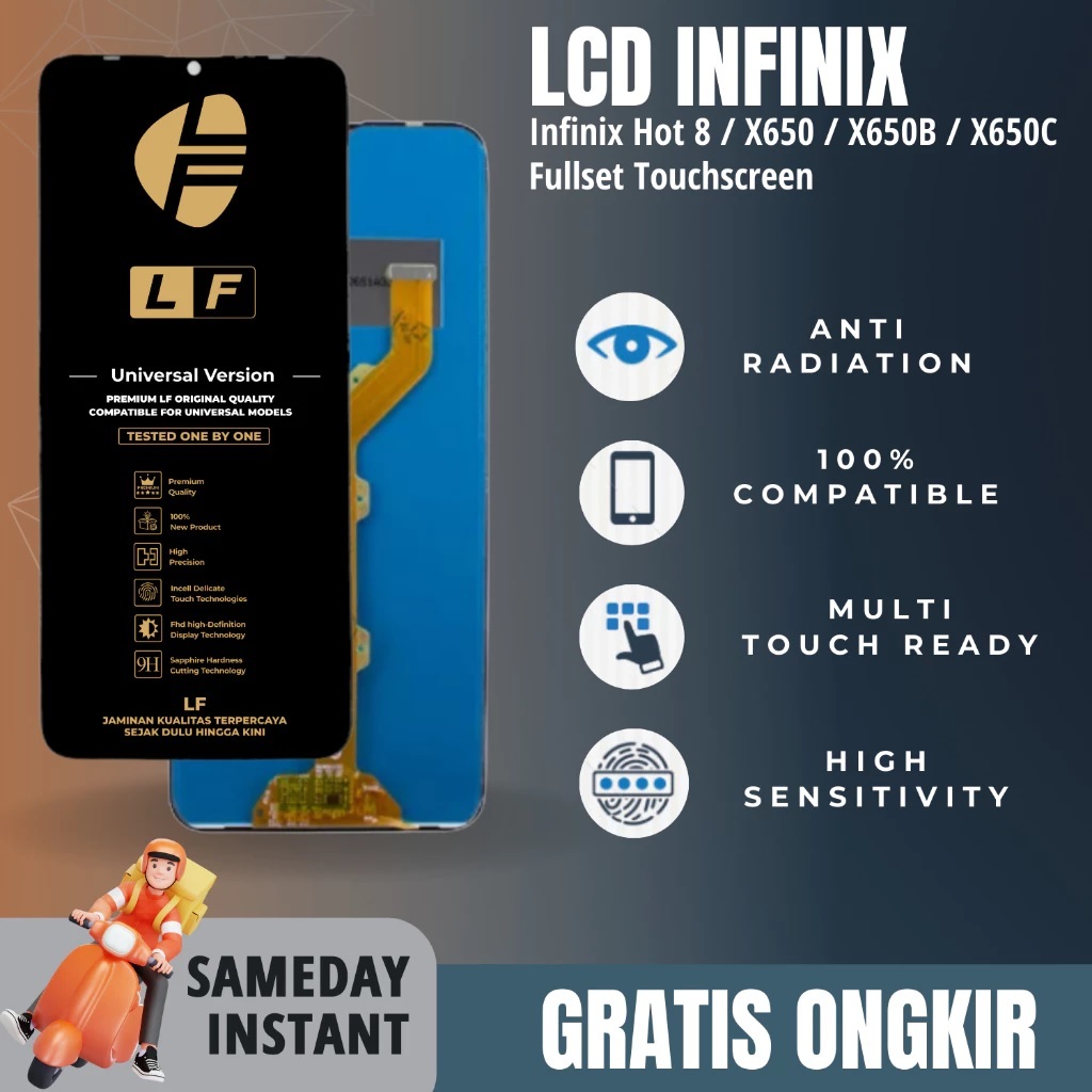 LCD TOUCHSCREEN INFINIX HOT 8 X650 X650C