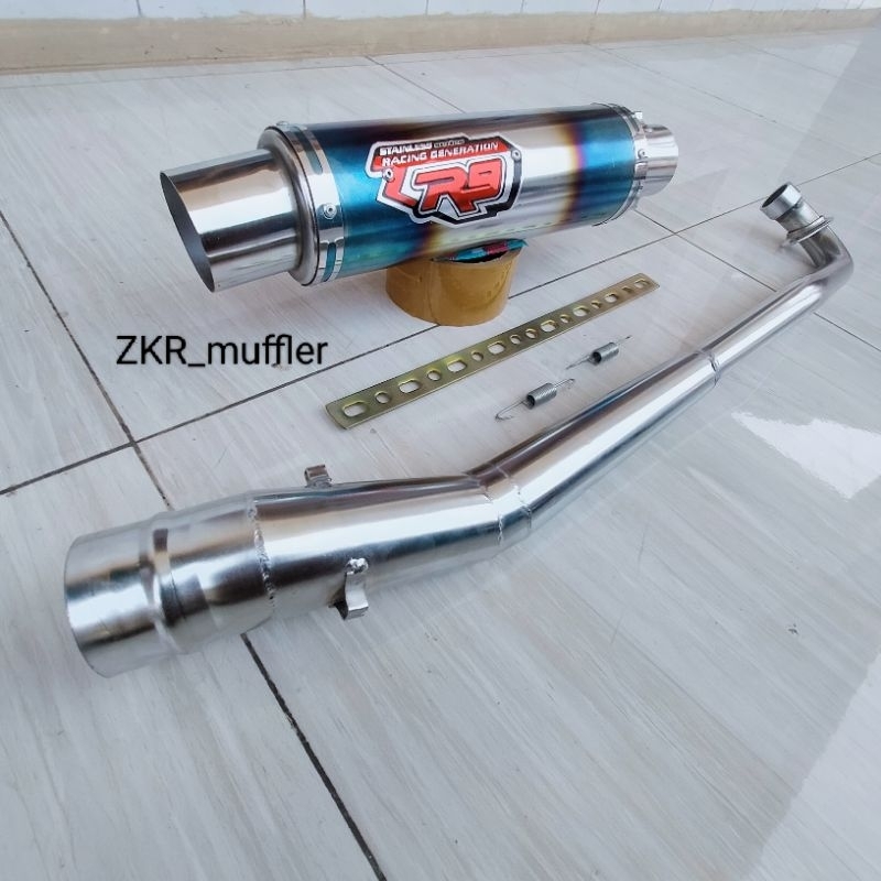 knalpot Racing R9 all bebek Supra x/Supra fit/Supra 125/Vega R/Vega ZR/Vega new/Jupiter z/Jupiter Z1