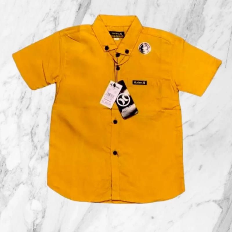 KEMEJA ANAK POLOS LENGAN PENDEK/BAJU ANAK COWOK 8 BULAN SAMPAI 13 TAHUN TANGAN PENDEK