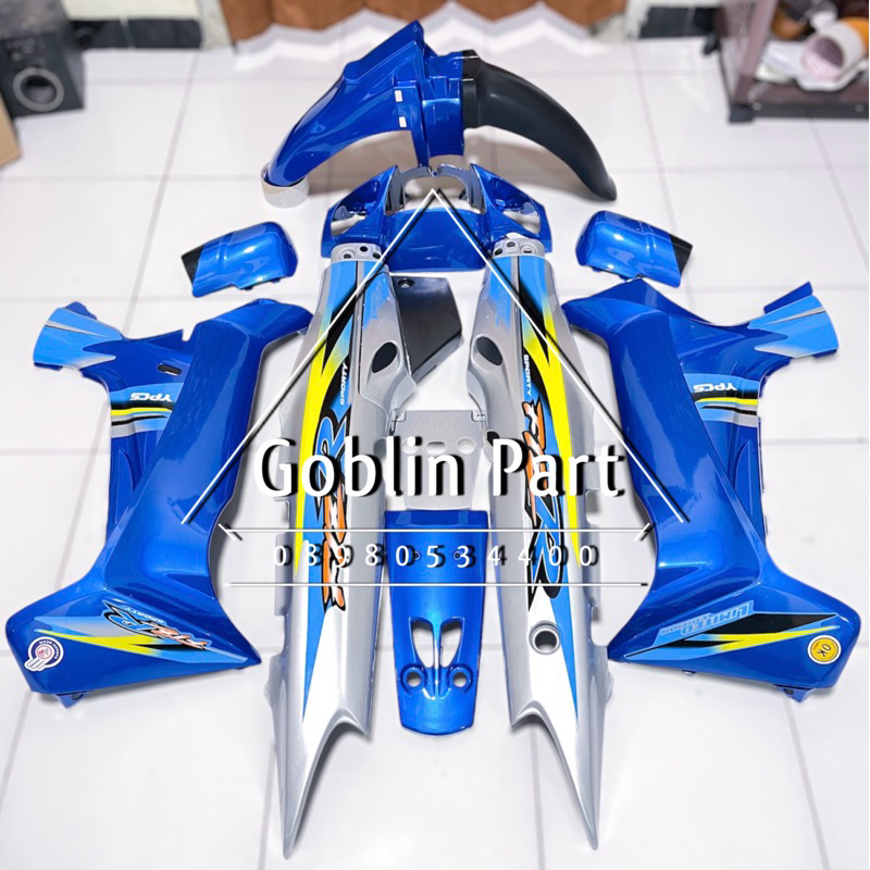 Cover Body Fullset Halus Fizr F1zr Limited Edition LE Biru Silver Slebor 125z Cover Body Yamaha Fizr