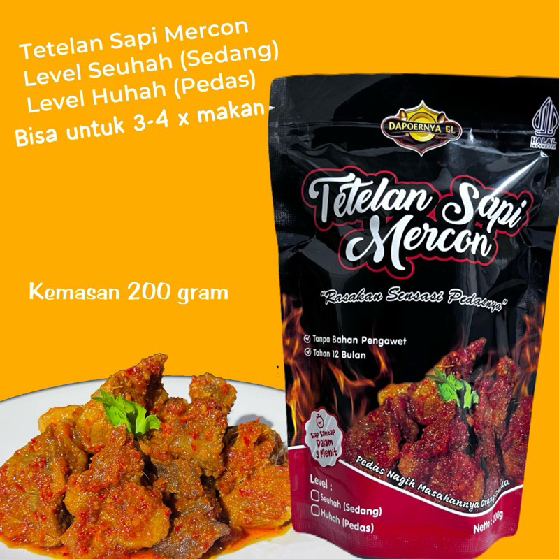 

Tetelan Sapi Pedas By Dapoernya EL, tetelan daging sapi, makanan siap saji