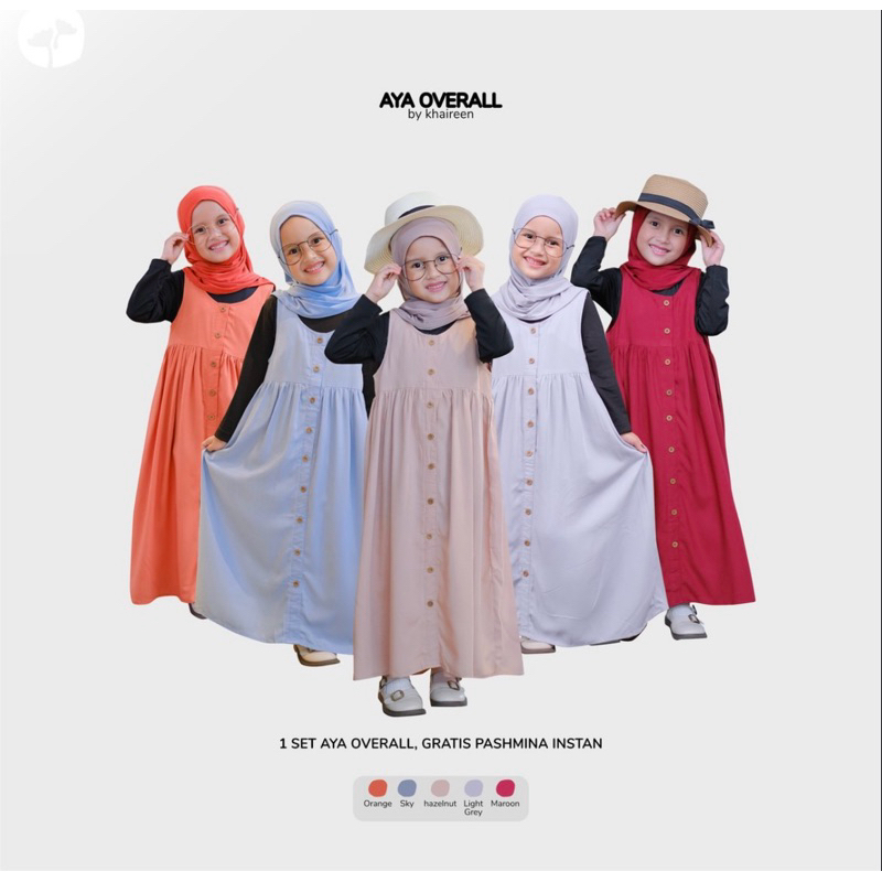 Gamis Aya by KHaIREEN | Gamis Aya | Gamis Khaireen | Gamis Anak | Gamis Premium