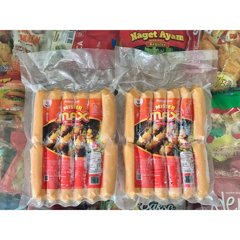 

Mister Max Sosis Bakar Isi 12 - Sosis Bakar 500gr Frozen Food Olahan Makanan Beku