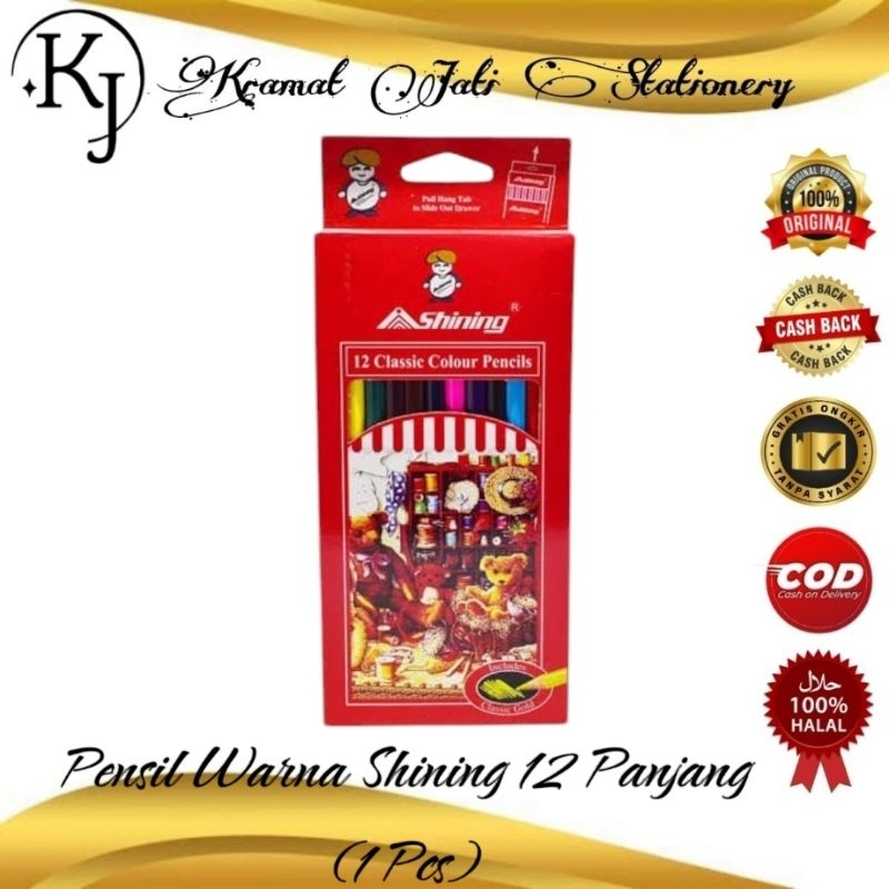 

Pensil Warna Shining 12 Panjang (1 Set)