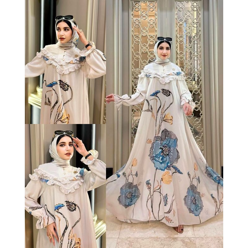 dress flower cream Shella saukia