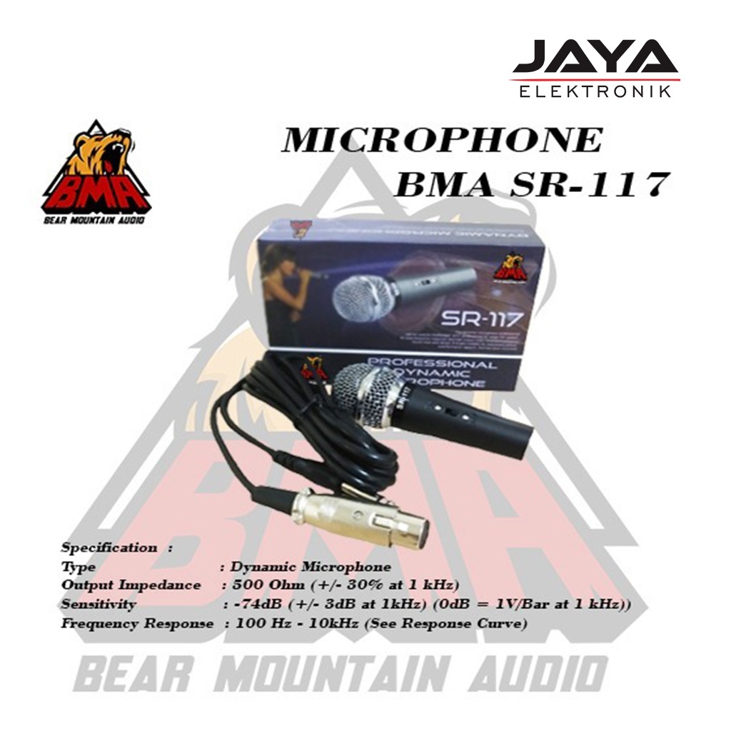 Microphone Mic BMA SR 117 MIC Kendang Gendang Dut Ketipung BMA SR 117