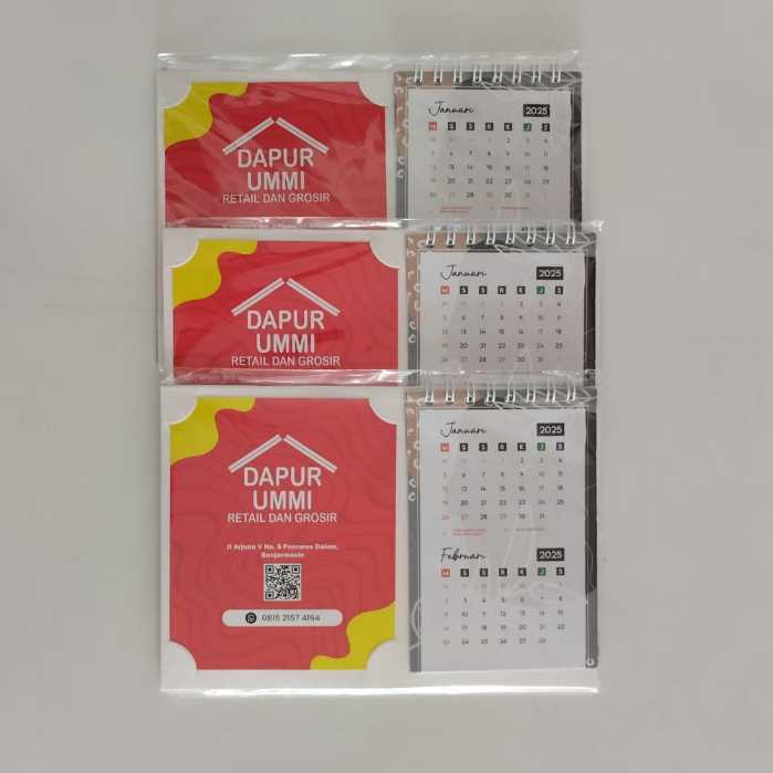 

Desk Calendar Ring Putih Dapur Ummi Kalender Meja Tahun 2025
