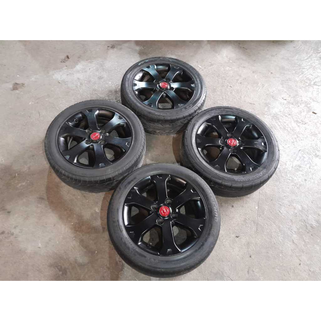 VELG MOBIL ORI STD LIVINA RING 16 LEBAR 6 PCD 4X114 ET42 + BAN 195/55R16 PNP EVALIA KIJANG AVANZA XE