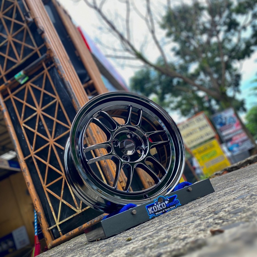 Velg pelak mobil SSW S165 Rpf1 Ring16 Black Crome Bisa Untuk mobil Avanza Xenia Kijang Lgx Dan lain-
