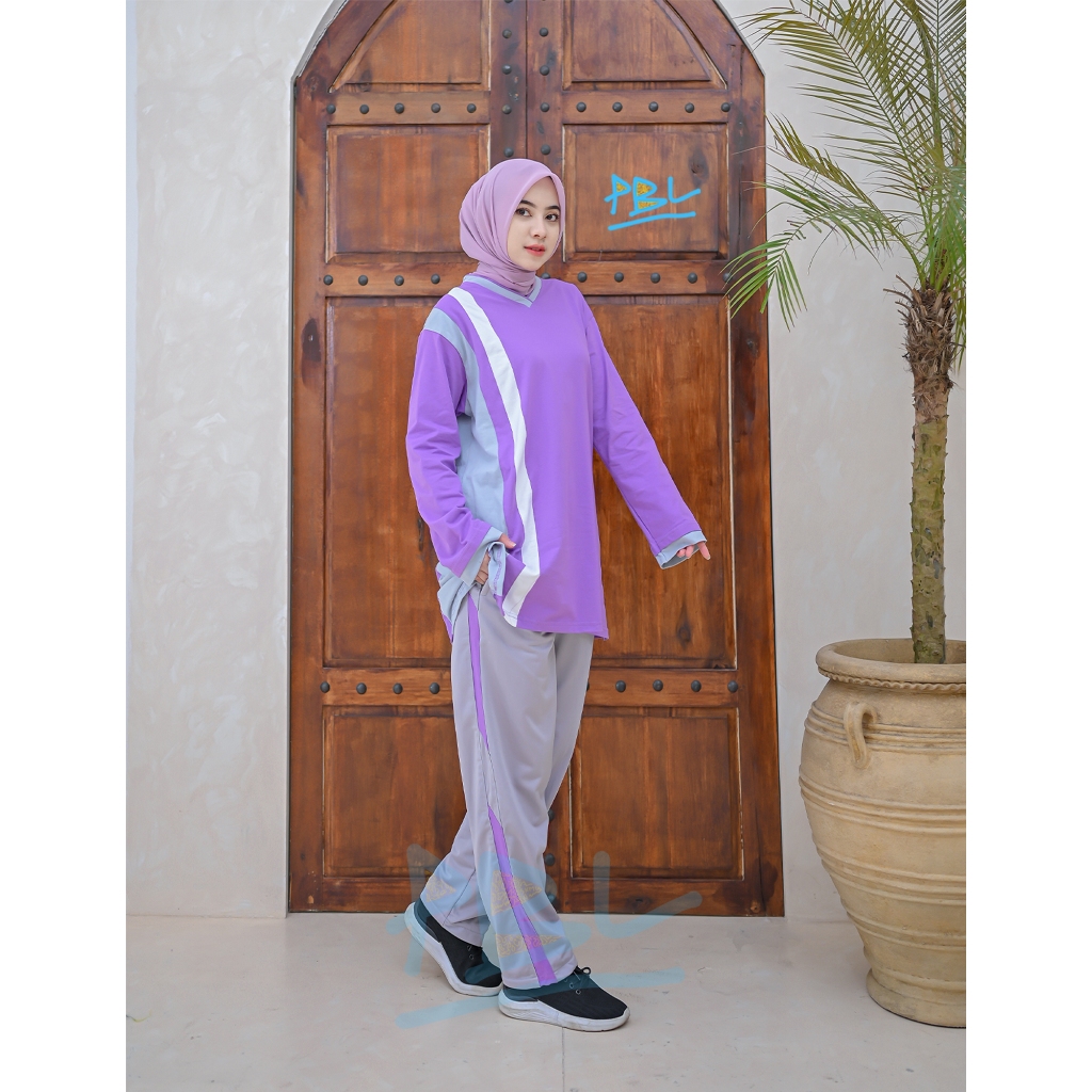 set/atasan olahraga muslimah tunik wanita/baju olahraga muslimah
