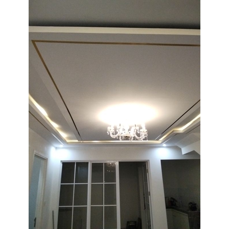 Plafon gypsum terpasang