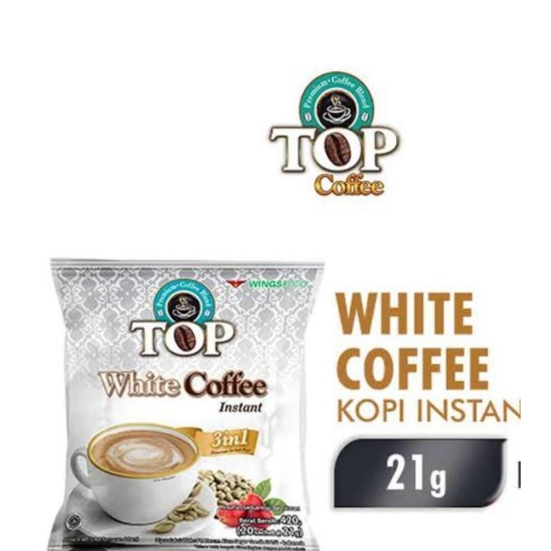 

1 RENCENG / 10 SACHET TOP WHITE COFFEE / KOPI INSTAN