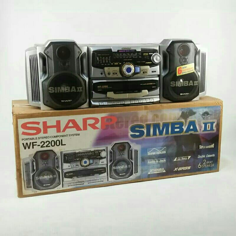 RADIO TAPE COMPO SHARP SIMBA II WF-2200L | New Old Stock (NOS)