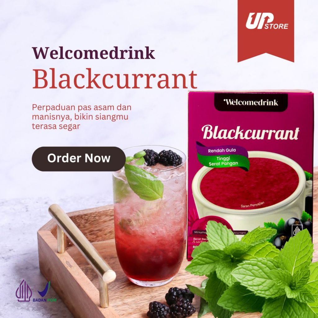 

WELCOMEDRINK - Minuman Serbuk Rasa blackcurrant