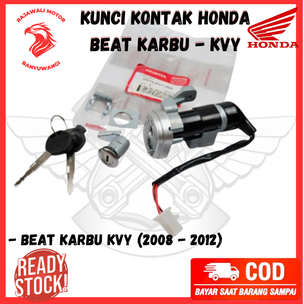 Kunci Kontak Honda Beat Karbu Ori  / Kunci Kontak Motor Honda Beat Old - 35010-KVY-960