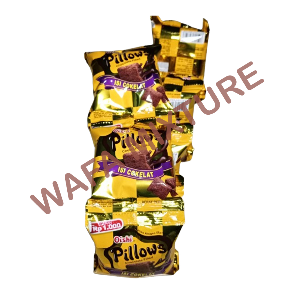 

Snack Oishi PILLOWS Rasa coklat 12 gram (1 renceng isi 10 pcs) hadiah ultah, bingkisan, acara 17an