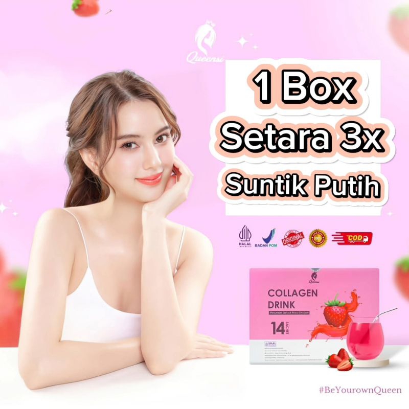 Queensi Collagen Drink kolagen pemutih kulit