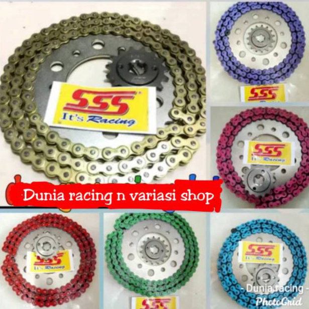TERPERCAYA Gear set sss Gir set sss 415 MX king Vixion R15 Rx king Ninja R Ninja RR Xabre Mx 135 Jup