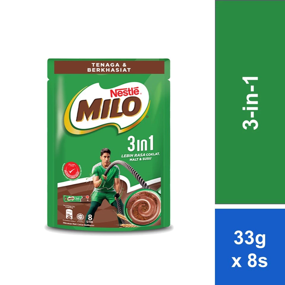 

NESTLE MILO® 3IN1 8 Sticks (33g)