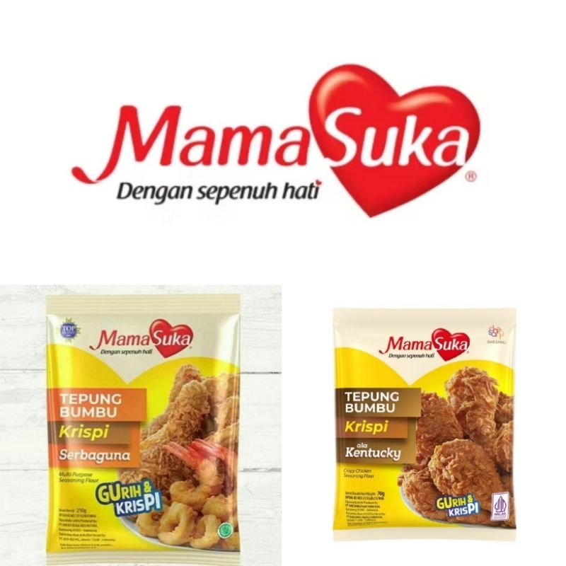 

MAMASUKA - TEPUNG BUMBU KRISPI SERBAGUNA / TEPUNG BUMBU KRISPI ALA KENTUCKY 210G