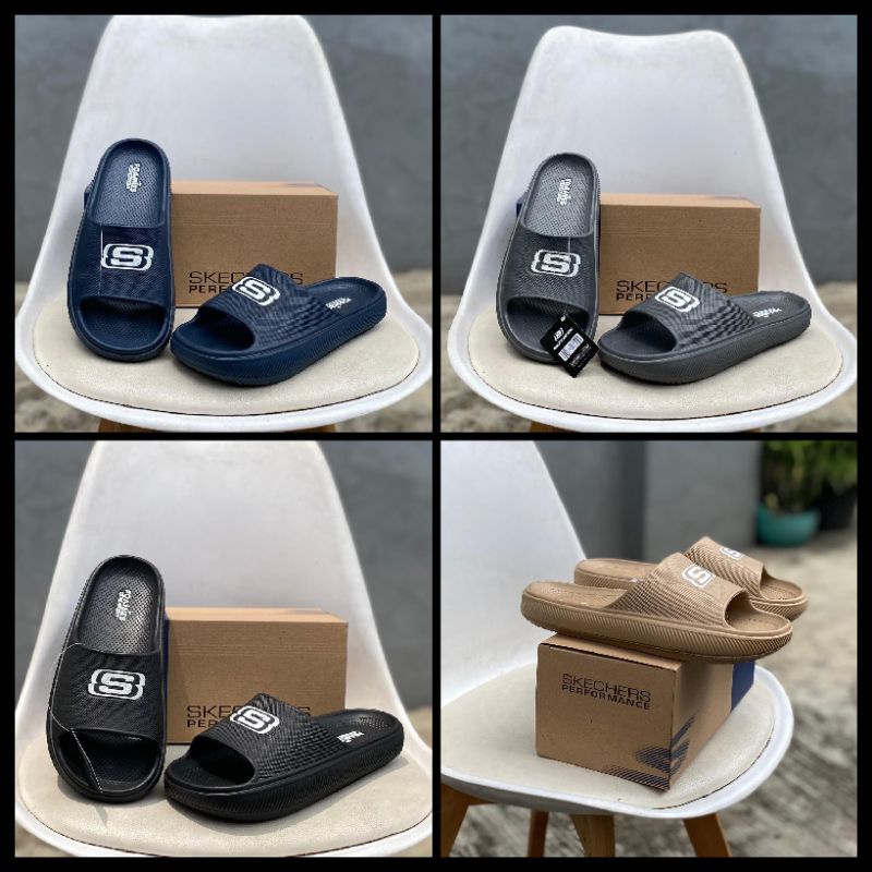 sandal slip on pria dan wanita sandal skechers