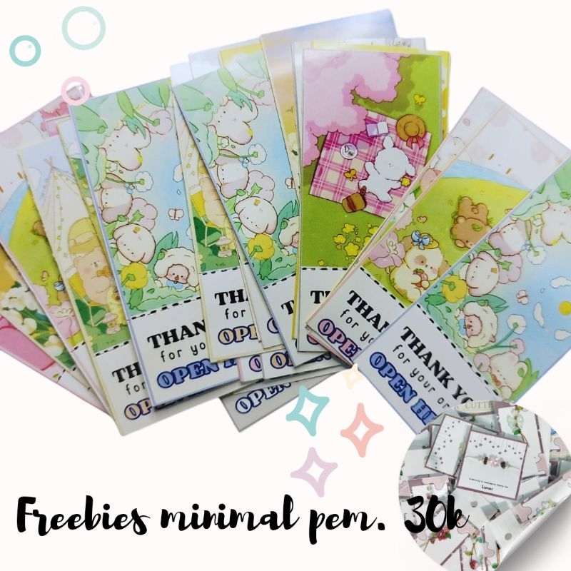 

HARGA PER PCS LABEL PACKAGE PORPORASI CUT LUCU PACKAGE SEAL