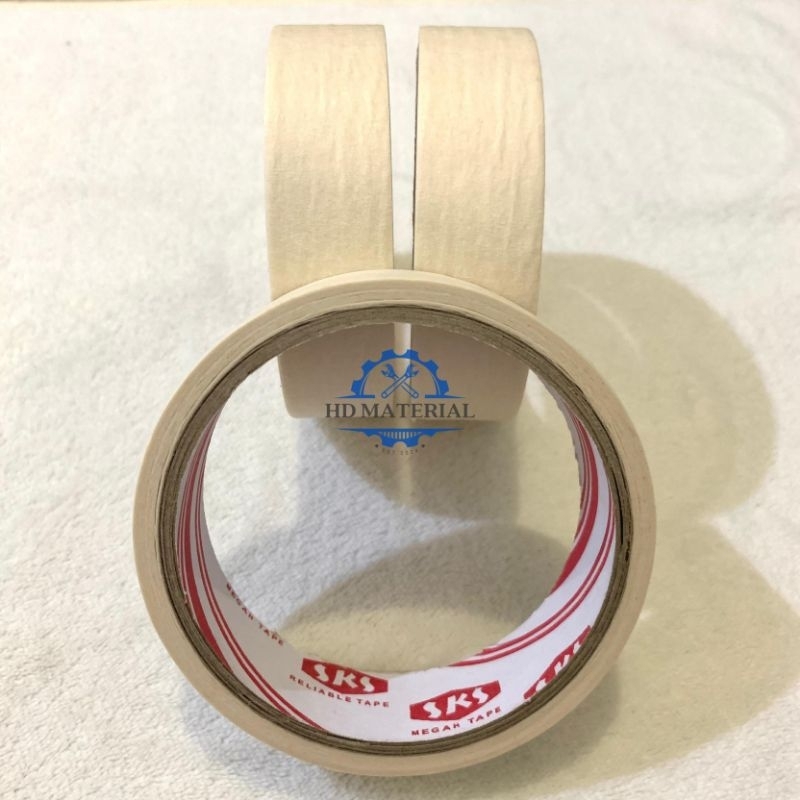

Lakban Kertas / Isolasi Kertas / Isolasi Tulis / Selotip / Selotip Kertas / Paper Tape / Masking Tape 1 Inch & 2 Inch