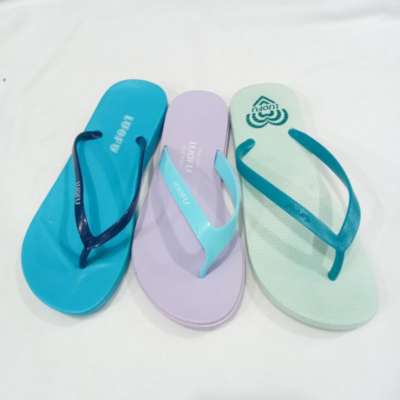 SANDAL JEPIT WANITA LUOFU SANDAL KARET