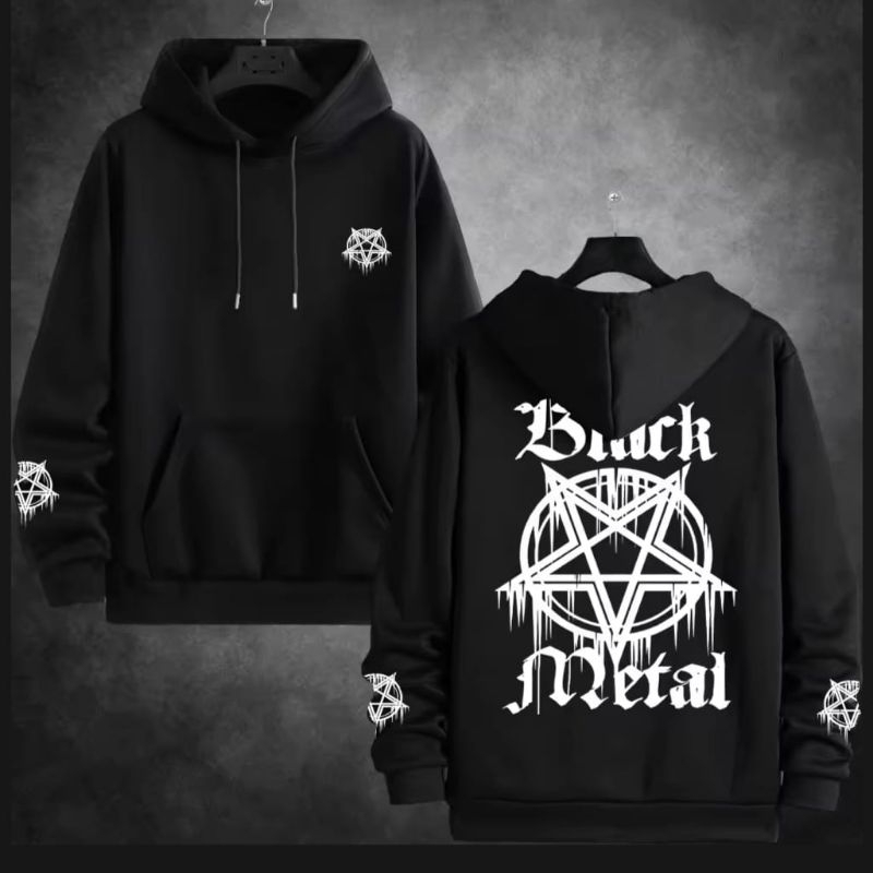 Sweater Hoodie Black Metal
