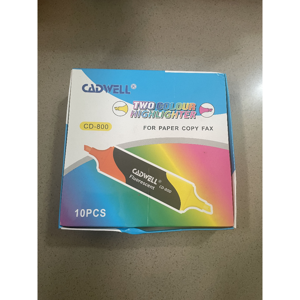 

Stabilo Cadwel Two Colour Highlighter (Per Box isi 10)