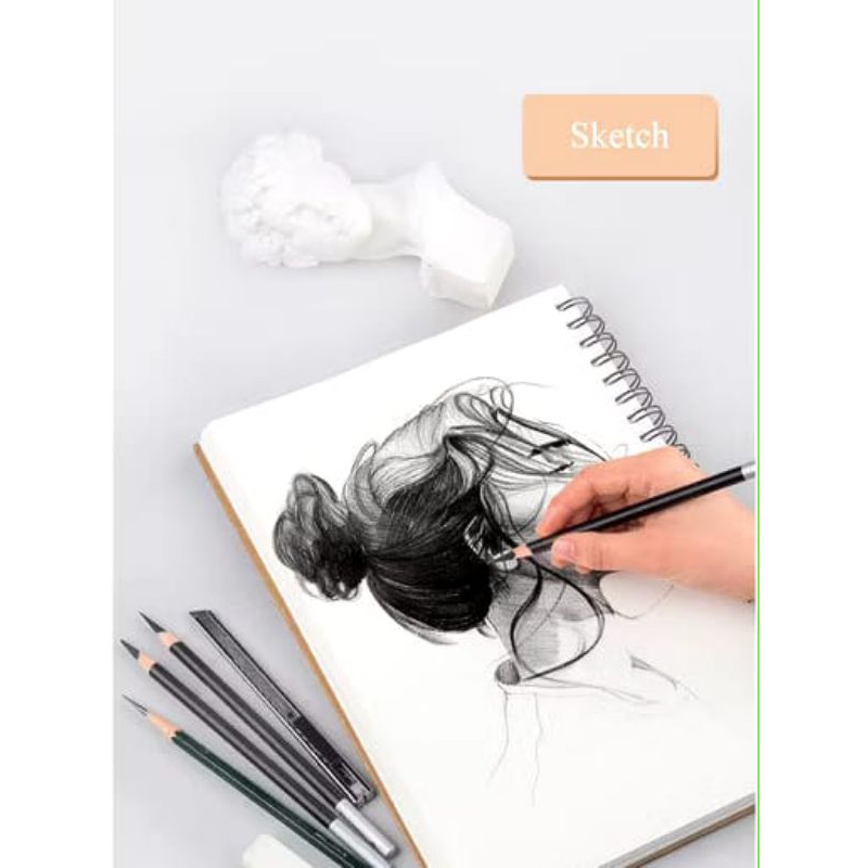 

sketchbook isi 100 halaman / buku sketsa / buku gambar a5 / sketch book a5 dan a6 tracing paper hvs