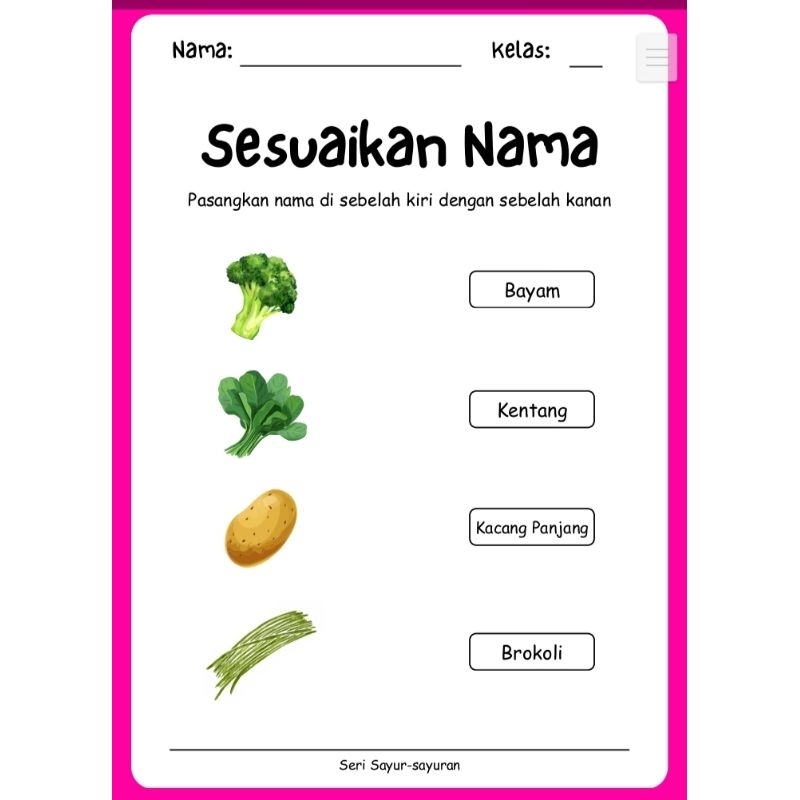 Printable activity worksheet lembar aktivitas anak usia 2-5 tahun. aktivitas anak