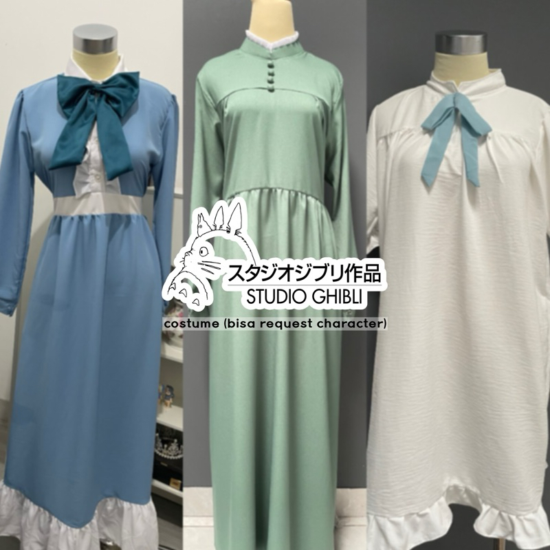 Sophie Howls Moving Castle / Ponyo / Arriety / Howl / Kiki Costume ⋆ Kostum Anime Studio Ghibli