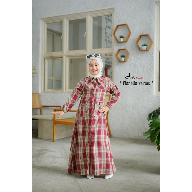 dres gamis anak/gamis anak flanel/gamis anak casual gamis anak kekinian /gamis anak terbaru/gamis an