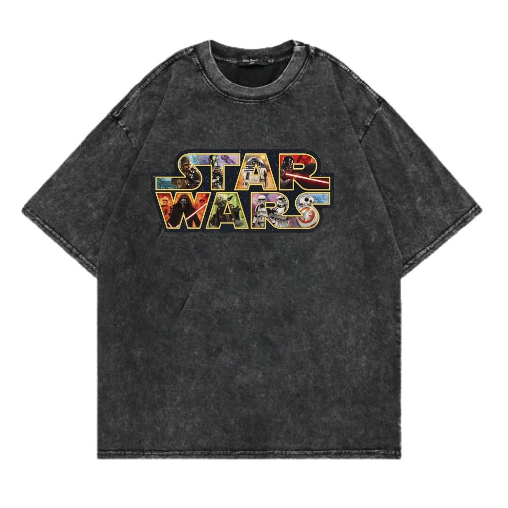 Kaos Whased StarWars Oversize Kaos Wash Terbaru Kekinian Terlaris Masa Kini