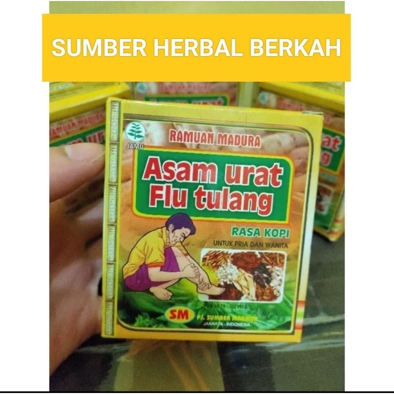 PAKET 50BOX RAMUAN MADURA ASAM URAT FLU TULANG RASA KOPI