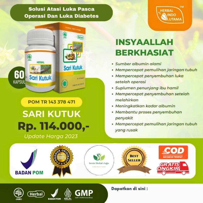 Kapsul Ikan Kutuk Premium Original Obat Herbal Luka Pasca Operasi  Albumin Ikan Gabus Untuk Diabetes