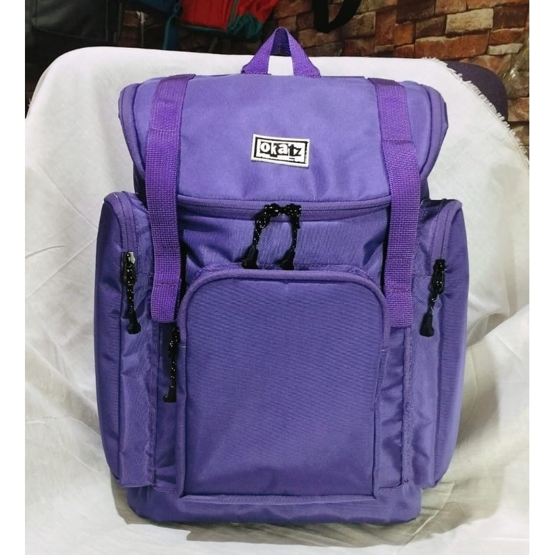 OKATZ LABBI UNGU POLOS_Tas ransel anak sekolah sd ungu polos_tas ransel anak sd ungu polos(gratis do