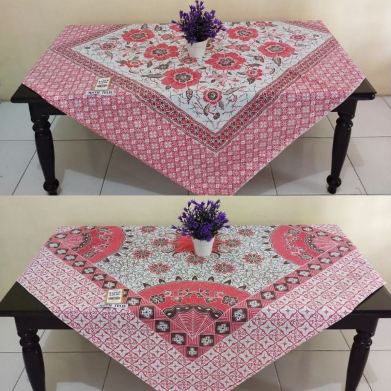 Unik Taplak Meja Tamu Aesthetic Kain Batik Guru Sekolah Segiempat Ori Raden Ajeng