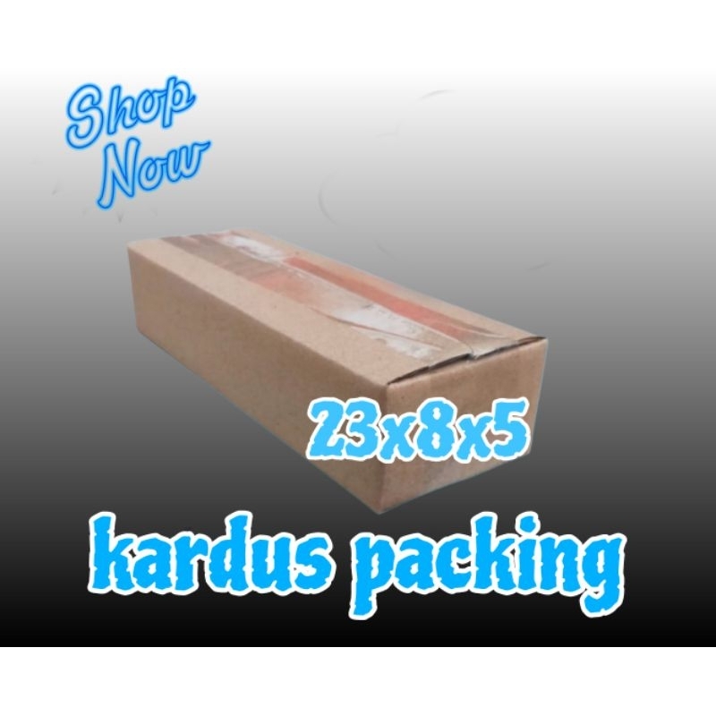 

kardus packing UK 23x8x5 kardus polos kardus kecil