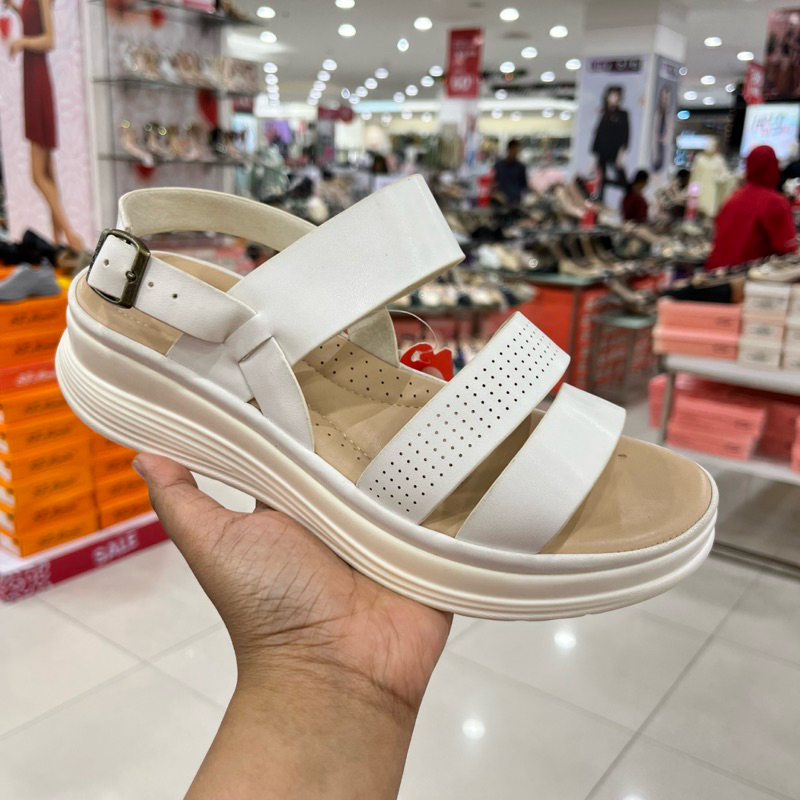 Sandal Wedges Wanita Triset | Wedges Tali Triset super comfort